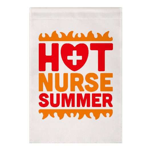 Hot Nurse Summer Parody Garden Flag