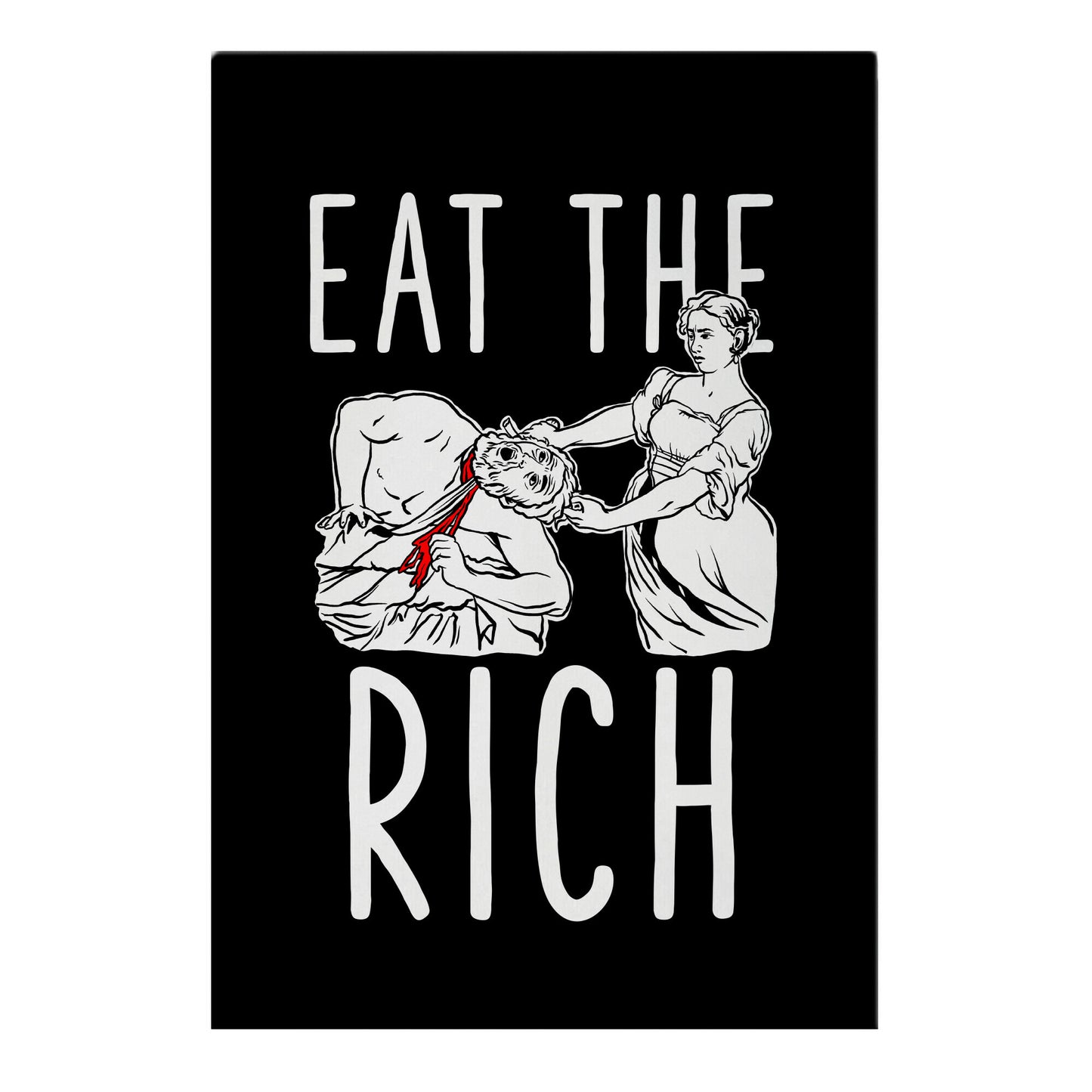 Eat The Rich Judith Beheading Holofernes Garden Flag