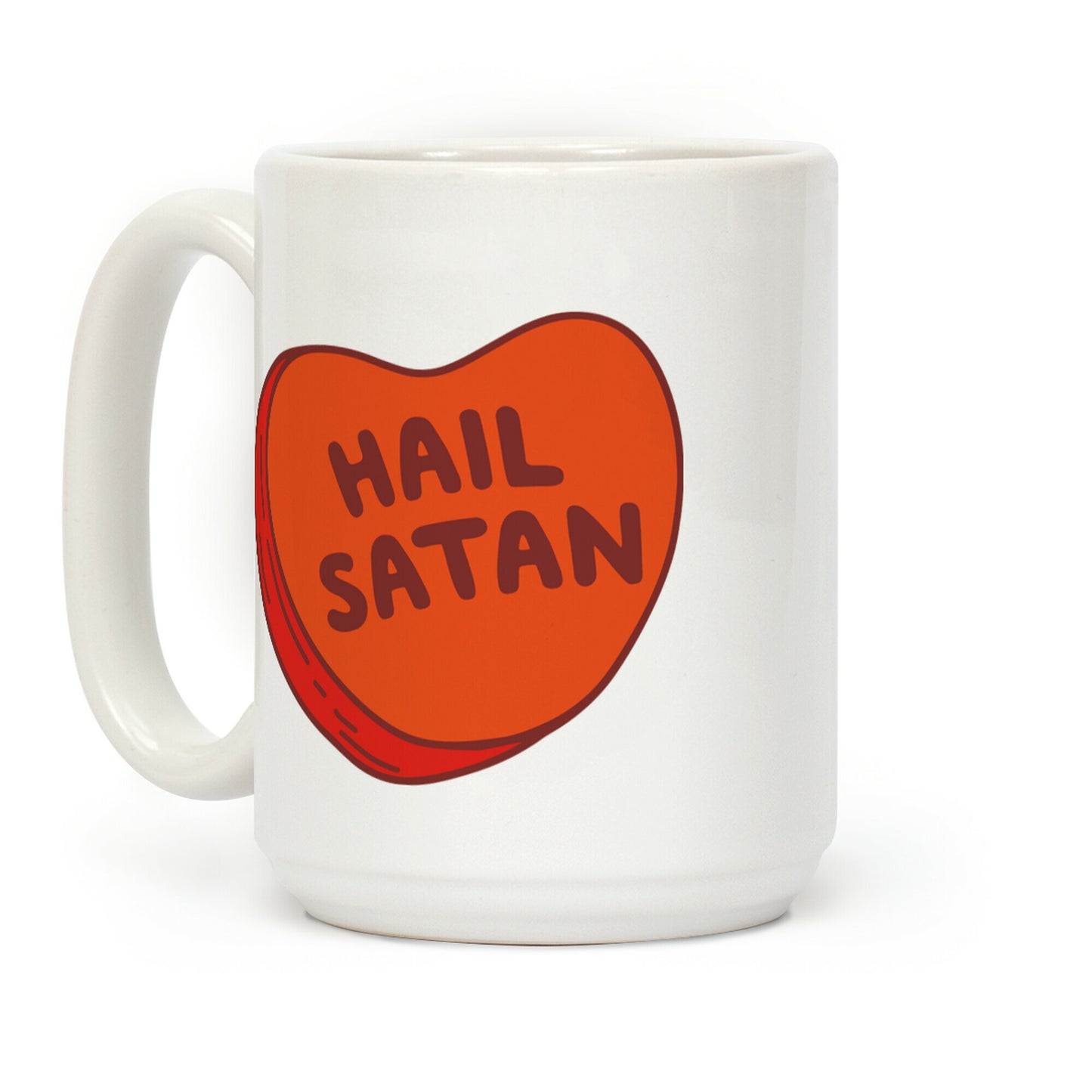Hail Satan Conversation Heart Valentine's Parody Coffee Mug