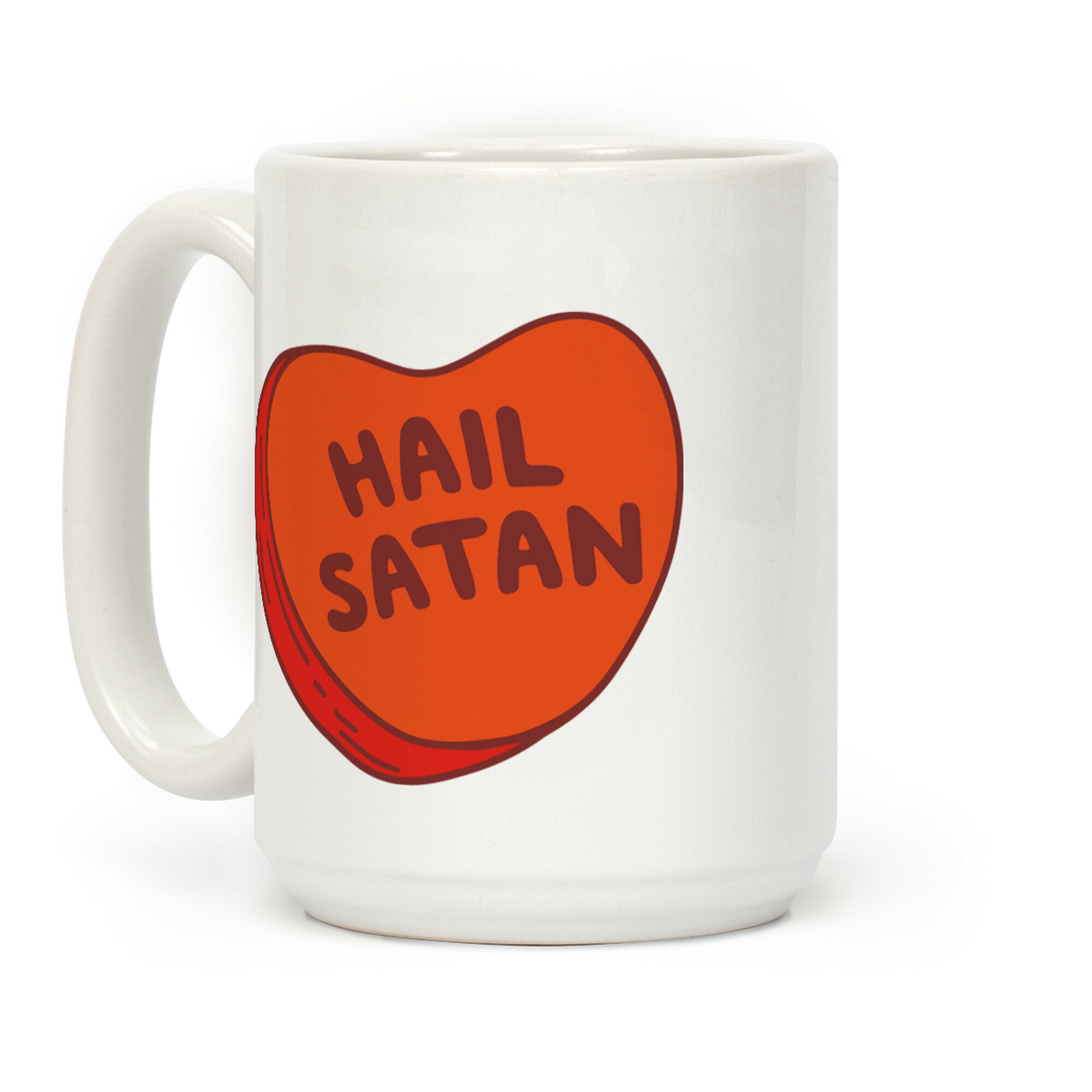 Hail Satan Conversation Heart Valentine's Parody Coffee Mug