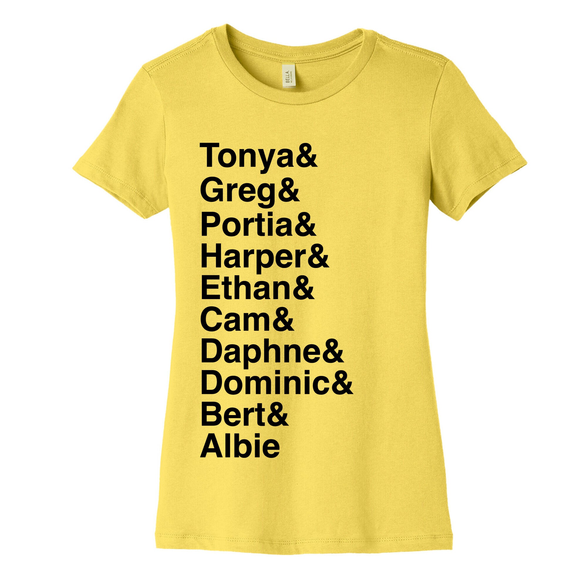White Lotus Sicily Names Women's Cotton Tee