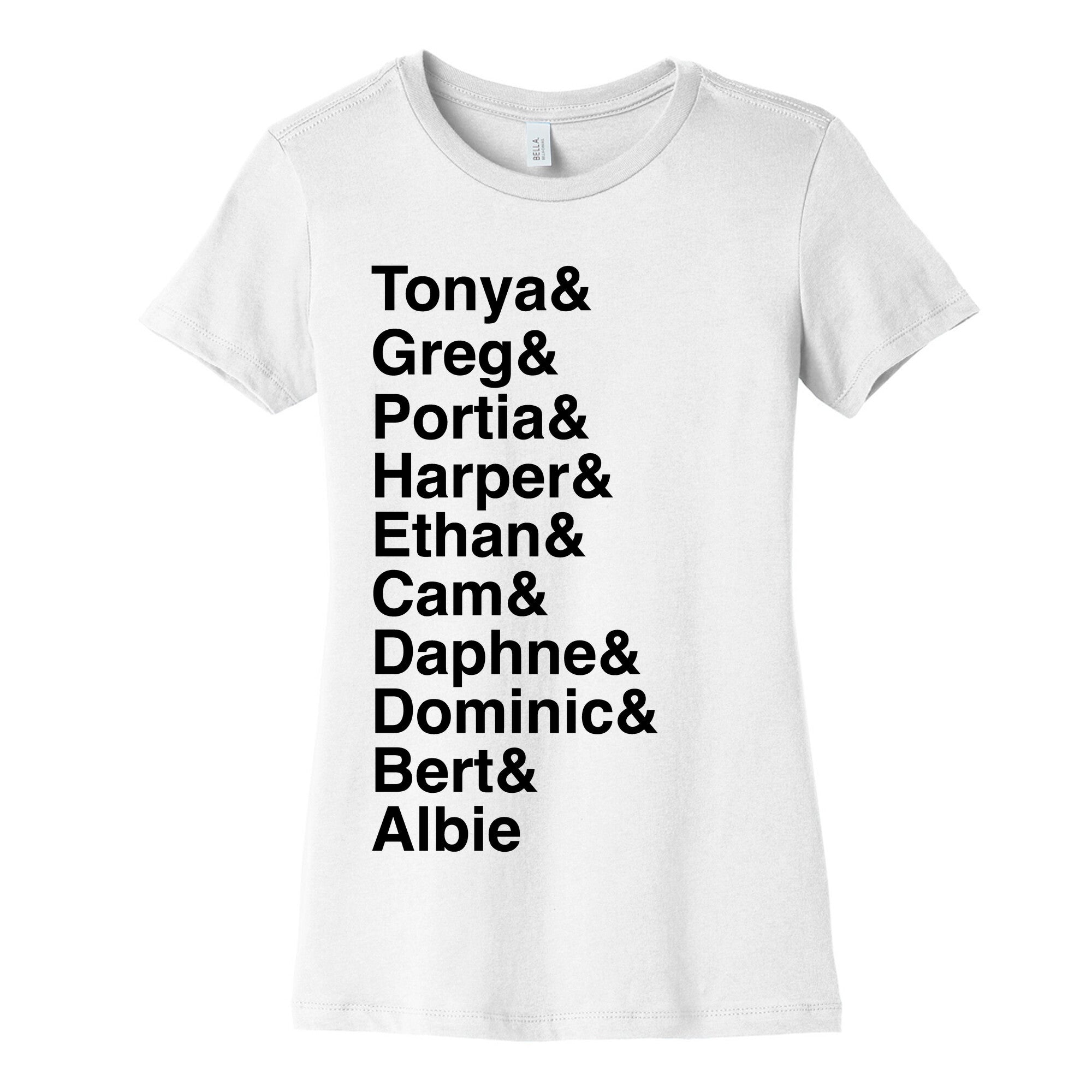 White Lotus Sicily Names Women's Cotton Tee
