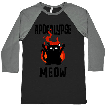 Apocalypse Meow Baseball Tee