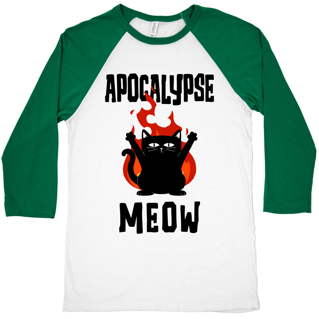Apocalypse Meow Baseball Tee