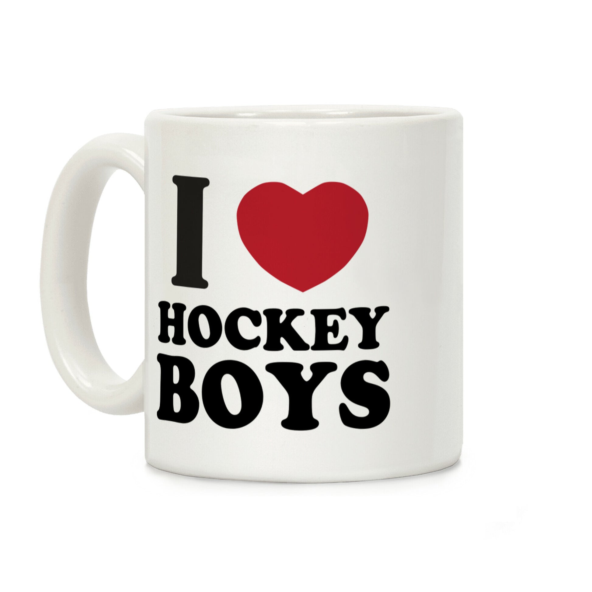 I Love Hockey Boys Coffee Mug