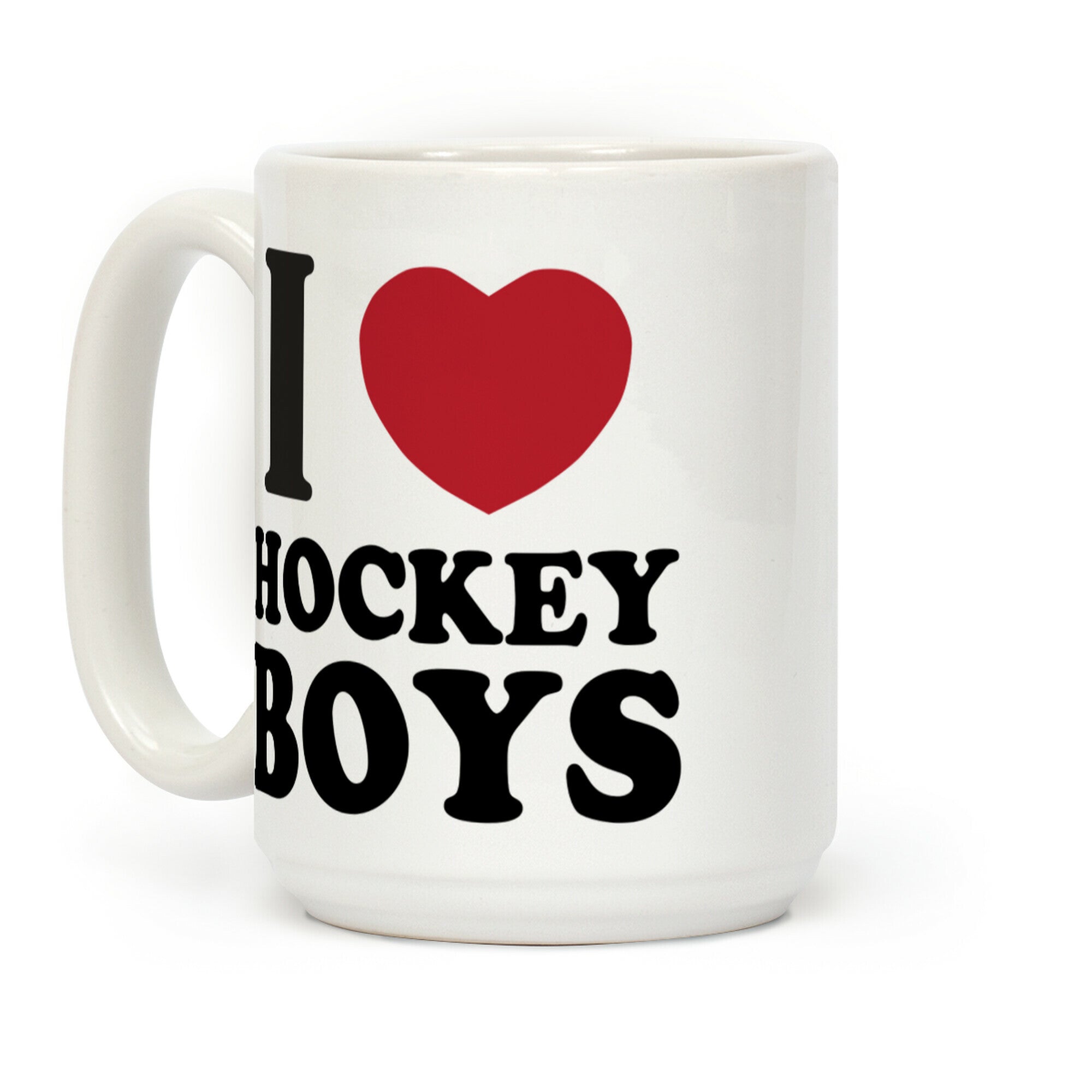 I Love Hockey Boys Coffee Mug