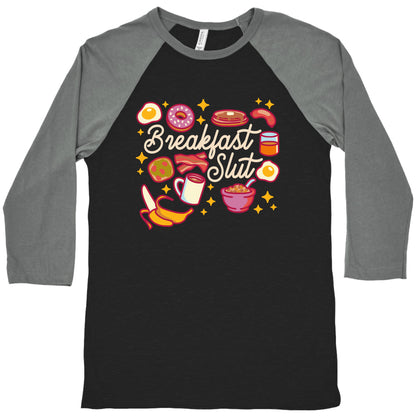 Breakfast Slut Baseball Tee