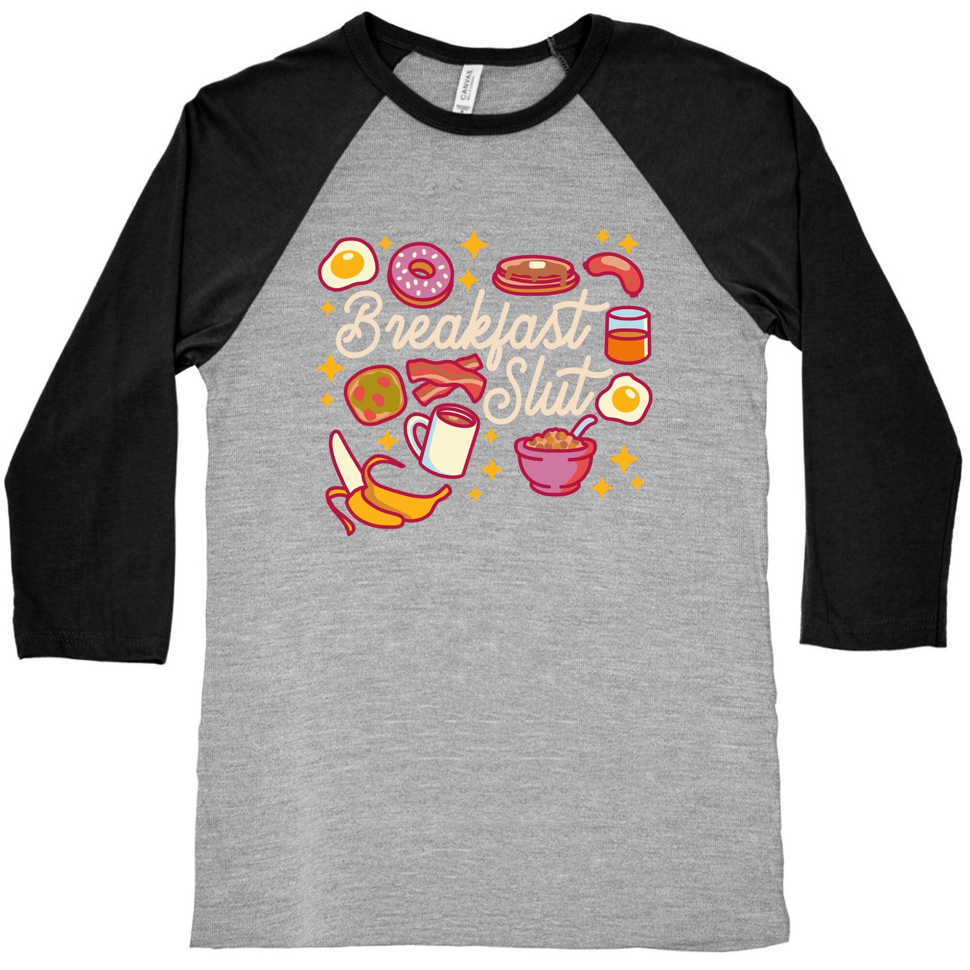 Breakfast Slut Baseball Tee