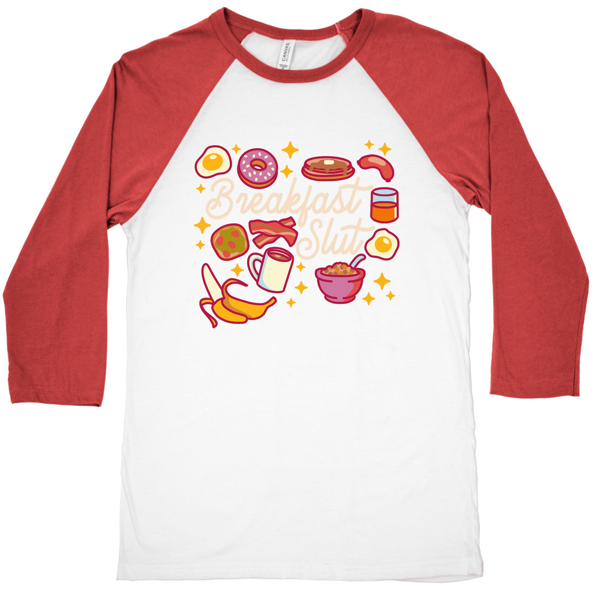 Breakfast Slut Baseball Tee