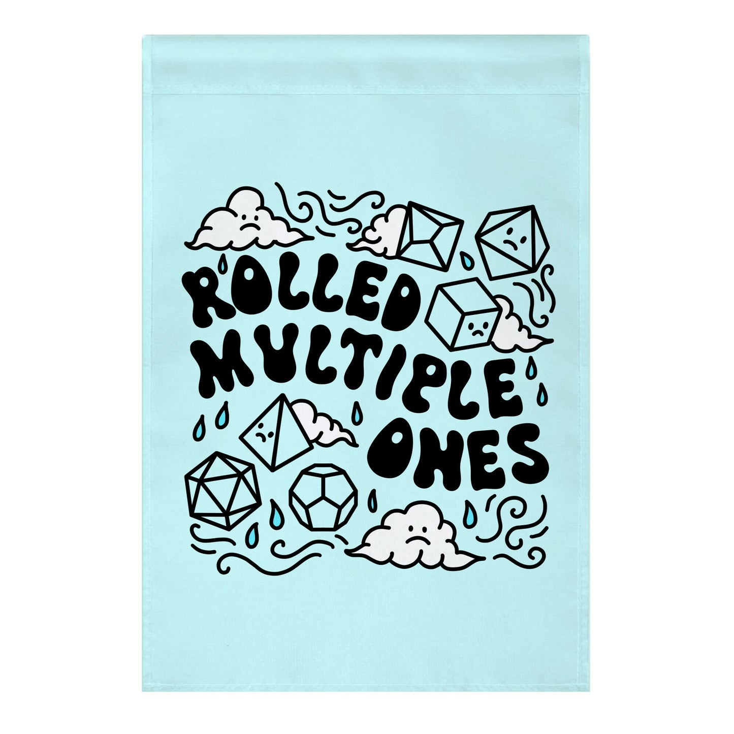 Rolled Multiple Ones Garden Flag