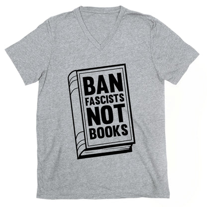 Ban Fascists Not Books V-Neck