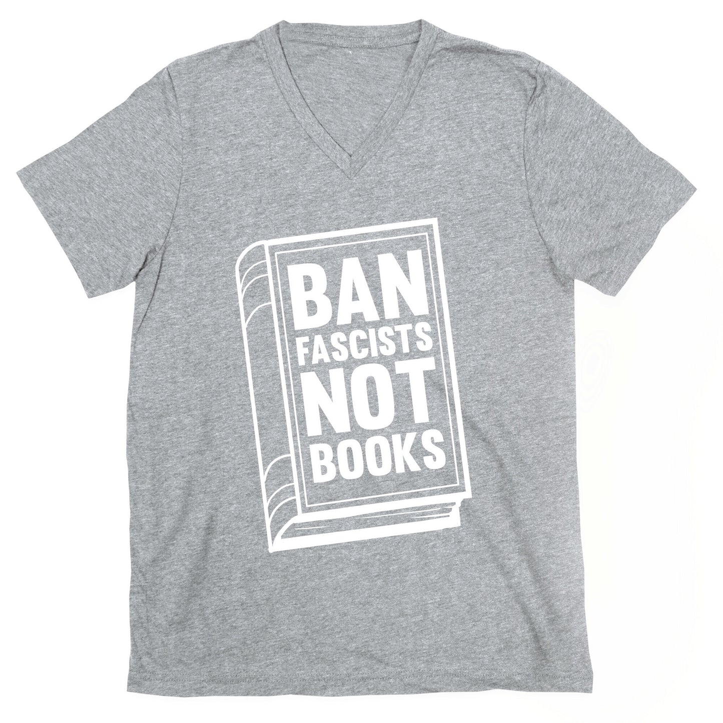 Ban Fascists Not Books V-Neck