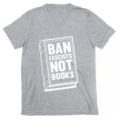 Ban Fascists Not Books V-Neck