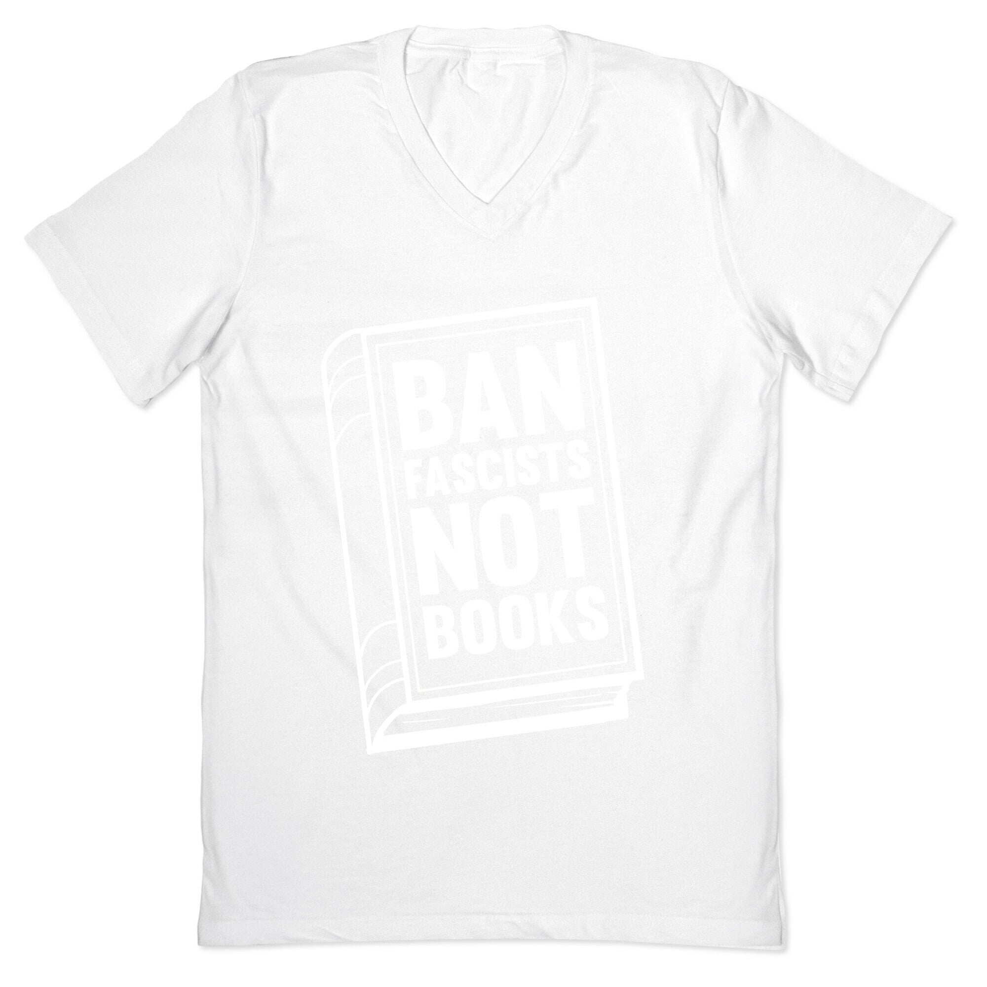 Ban Fascists Not Books V-Neck