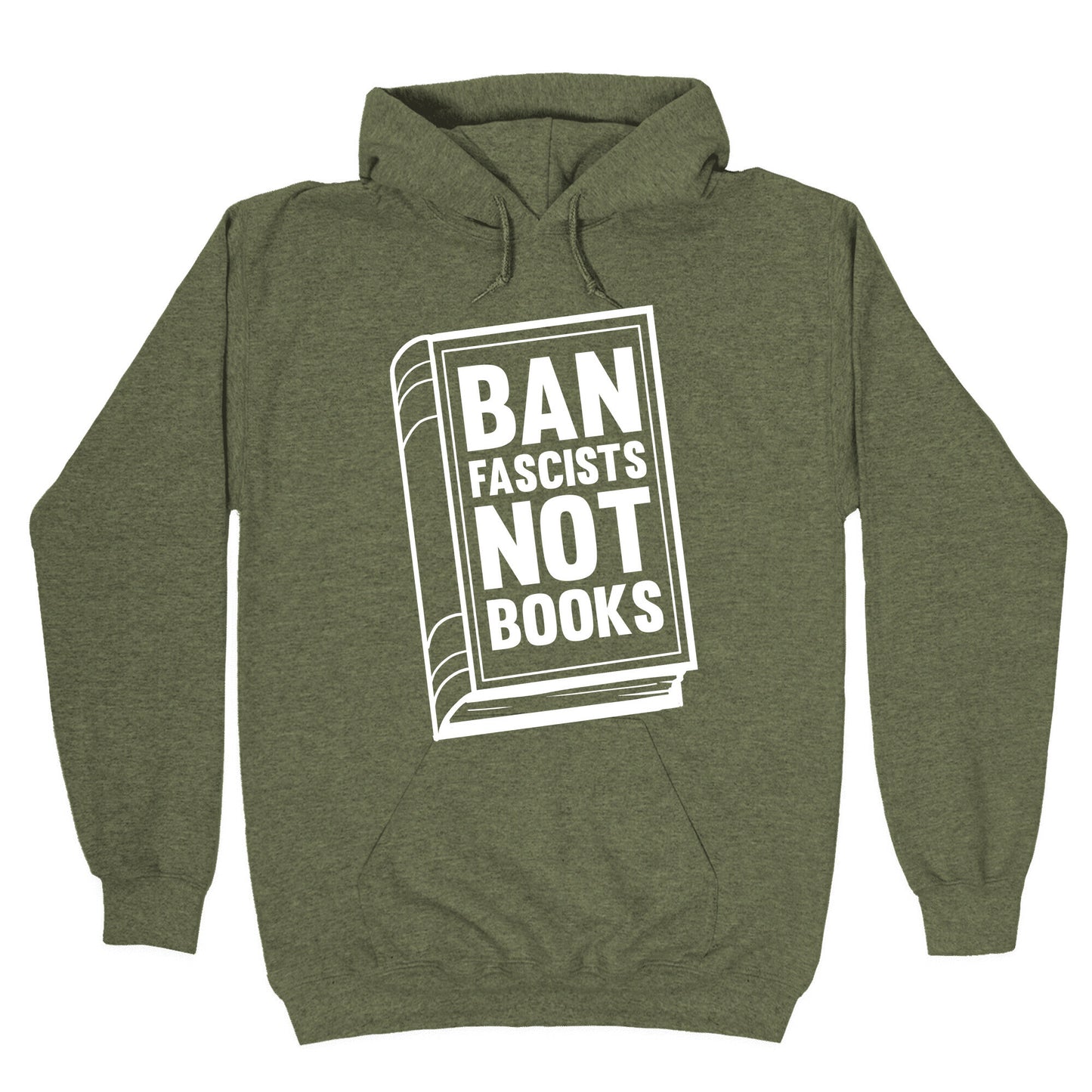 Ban Fascists Not Books Hoodie