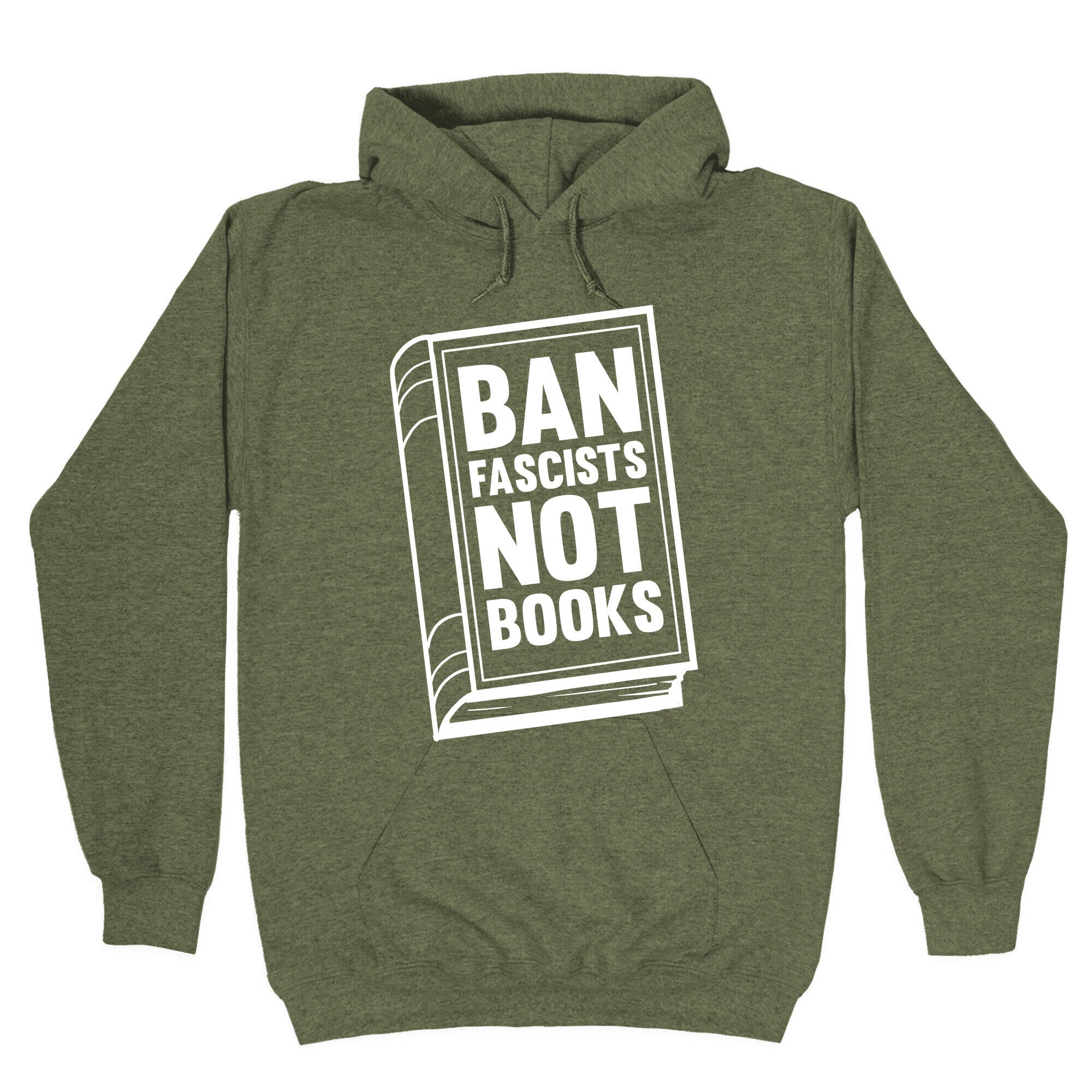 Ban Fascists Not Books Hoodie