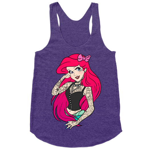 Punk Ariel Parody Racerback Tank