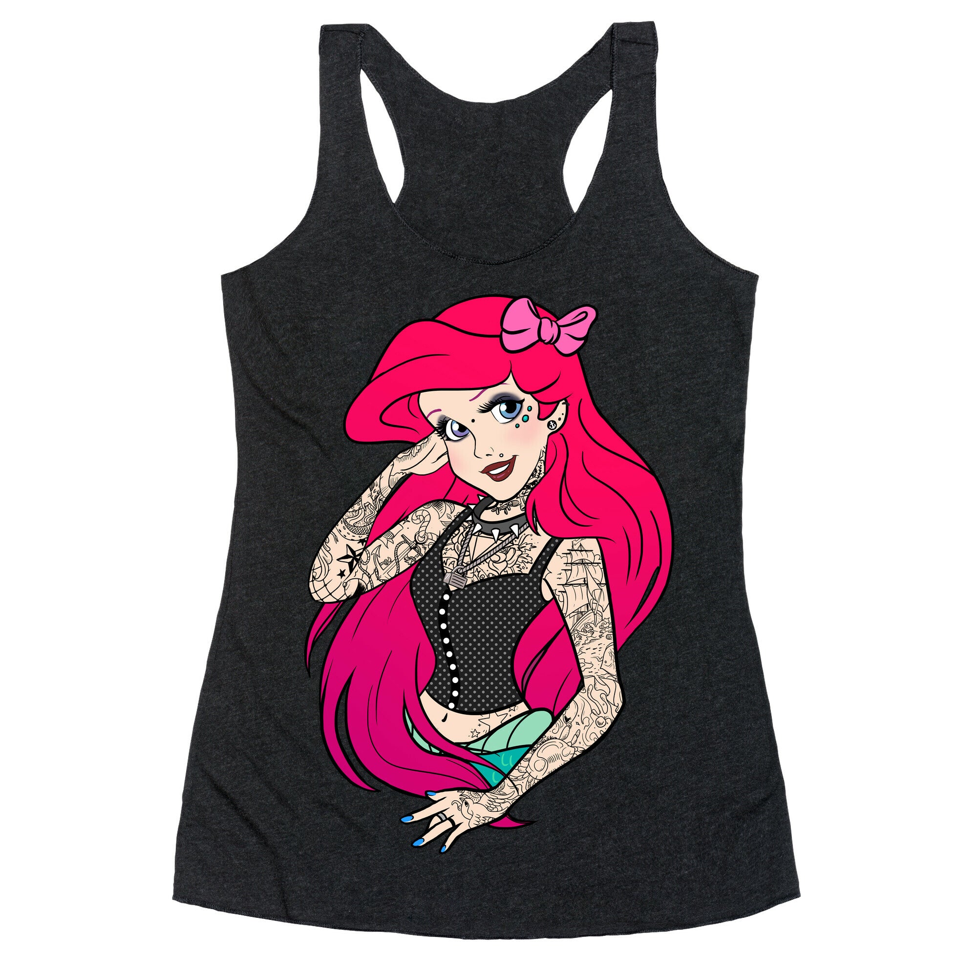 Punk Ariel Parody Racerback Tank