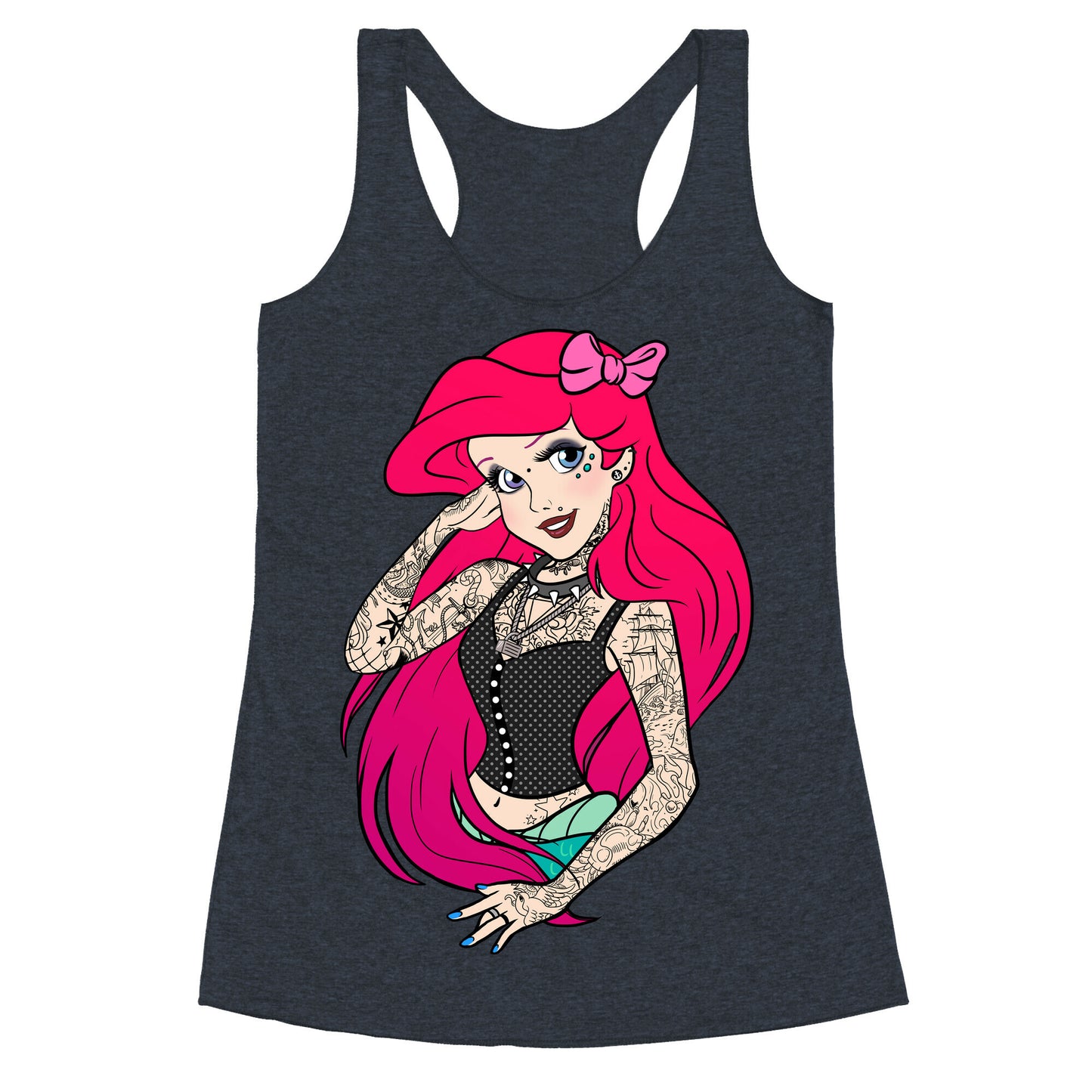 Punk Ariel Parody Racerback Tank