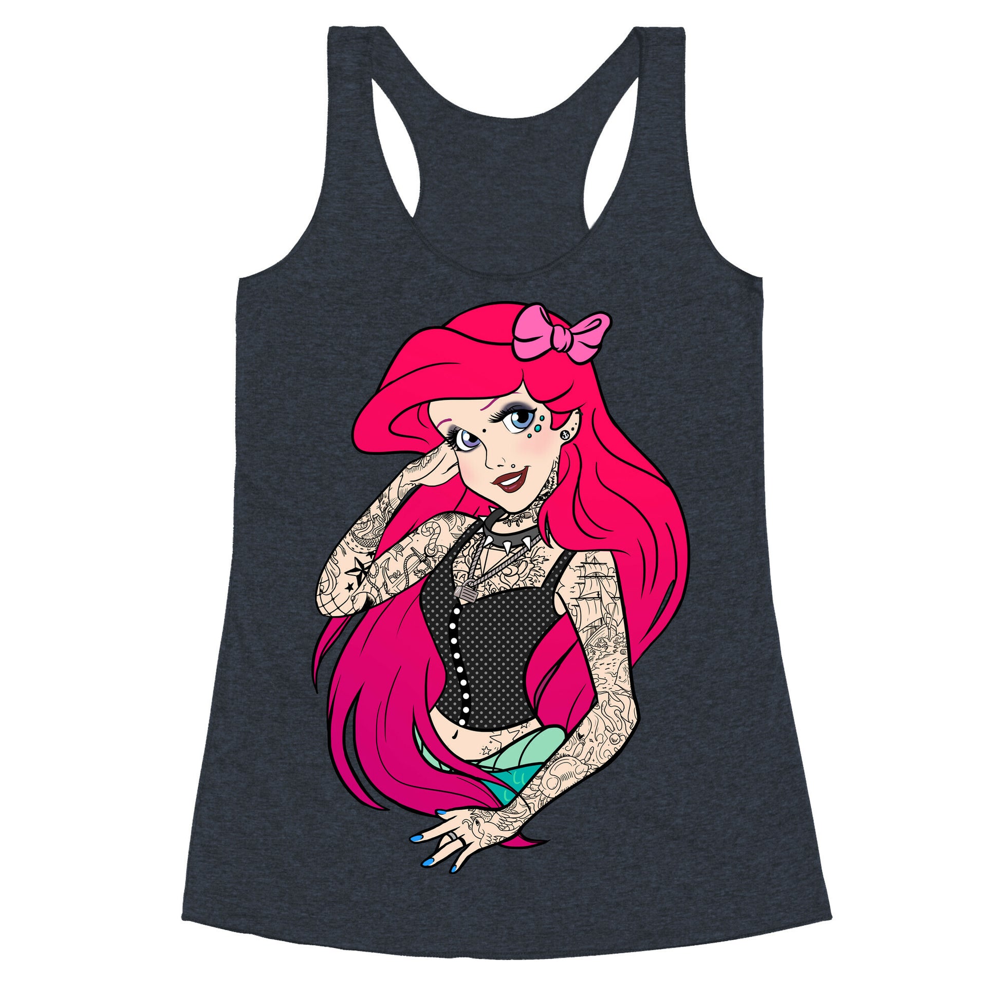 Punk Ariel Parody Racerback Tank