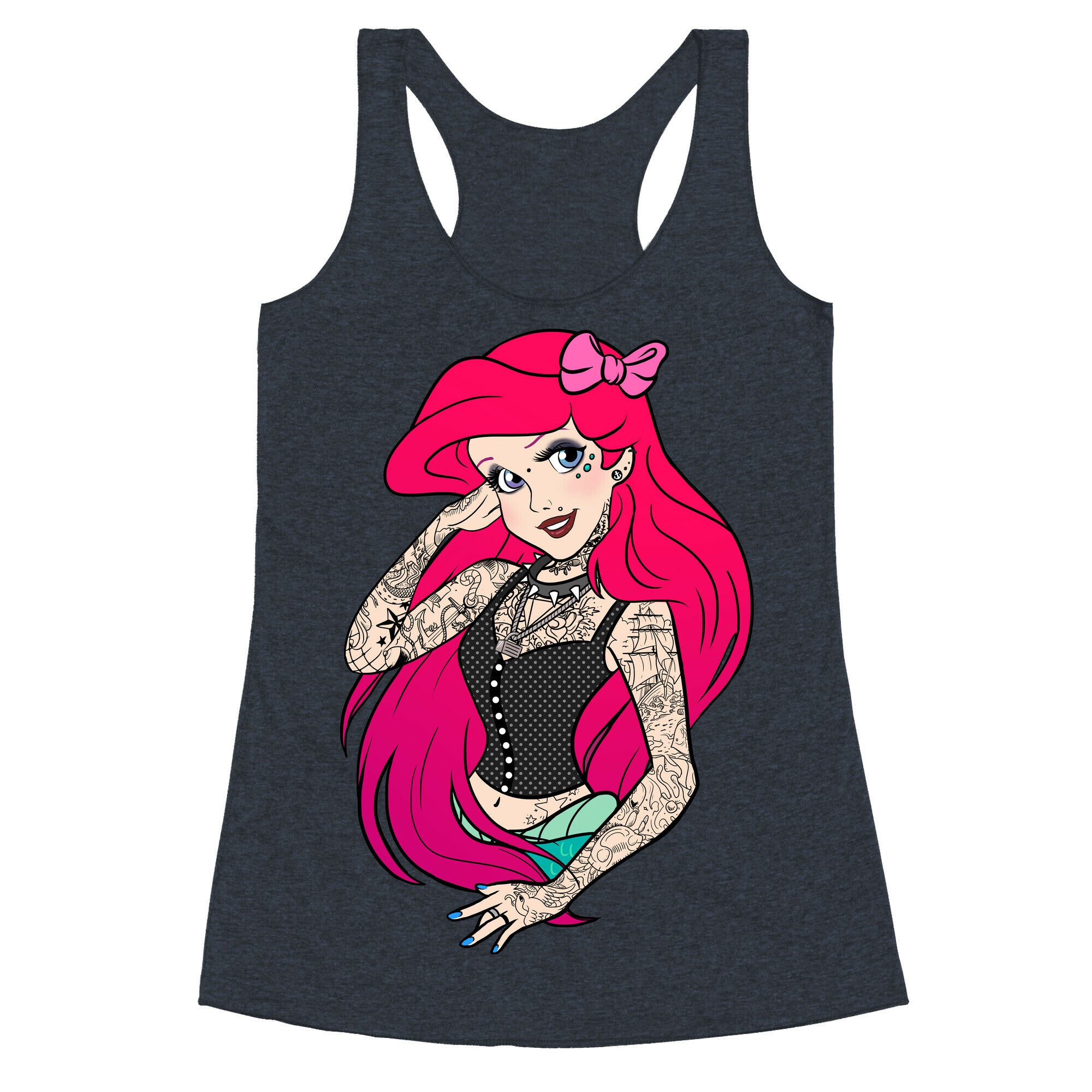 Punk Ariel Parody Racerback Tank