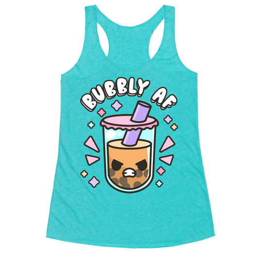 Bubbly Af Boba Racerback Tank