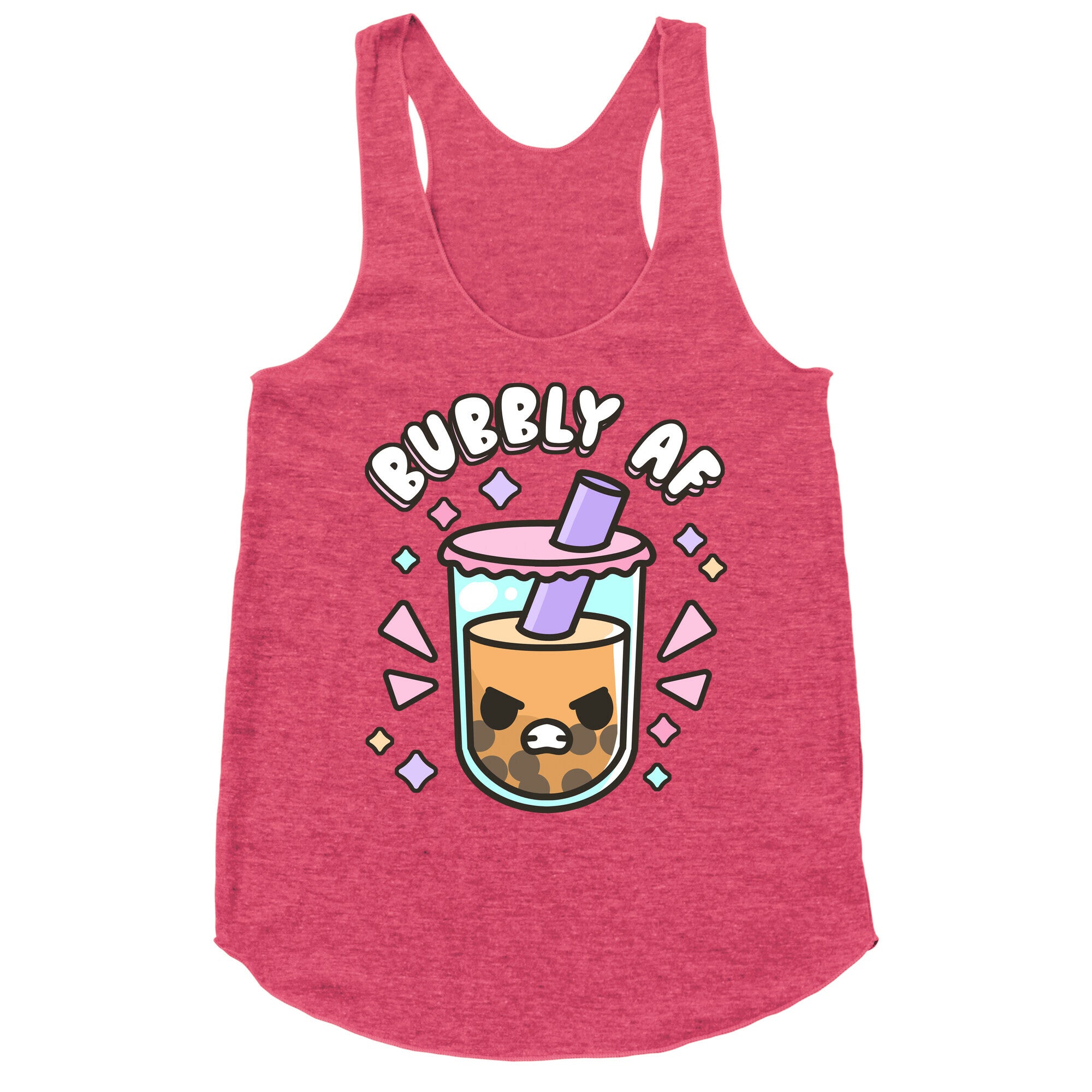 Bubbly Af Boba Racerback Tank
