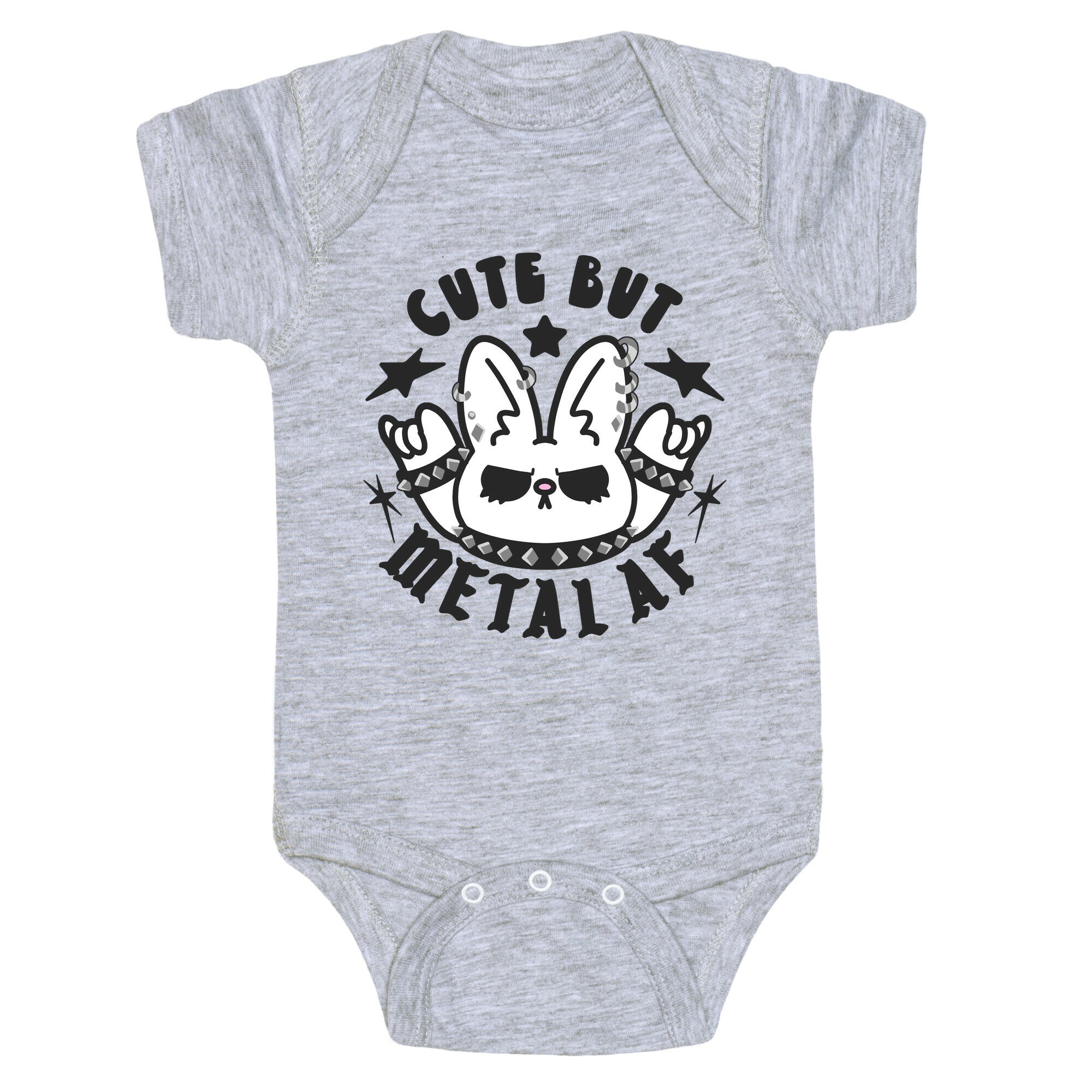 Cute But Metal AF Bunny Baby One Piece