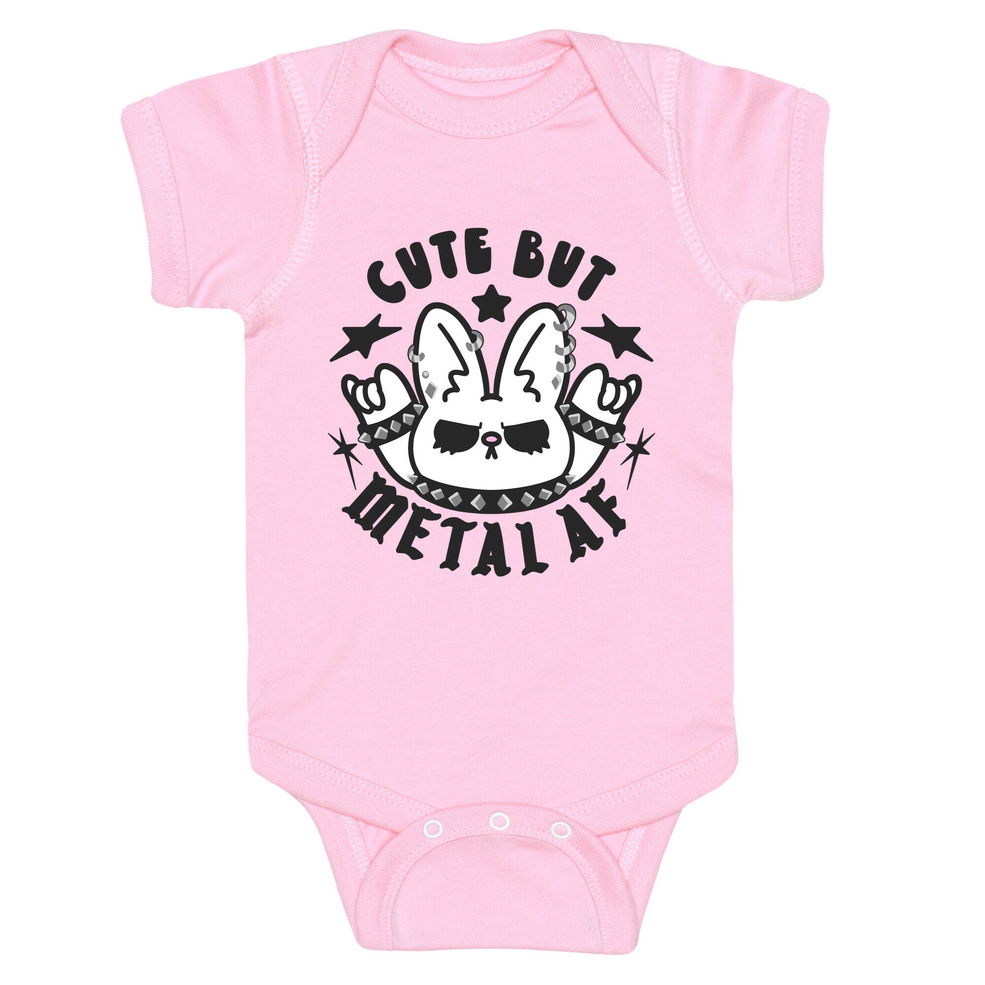 Cute But Metal AF Bunny Baby One Piece