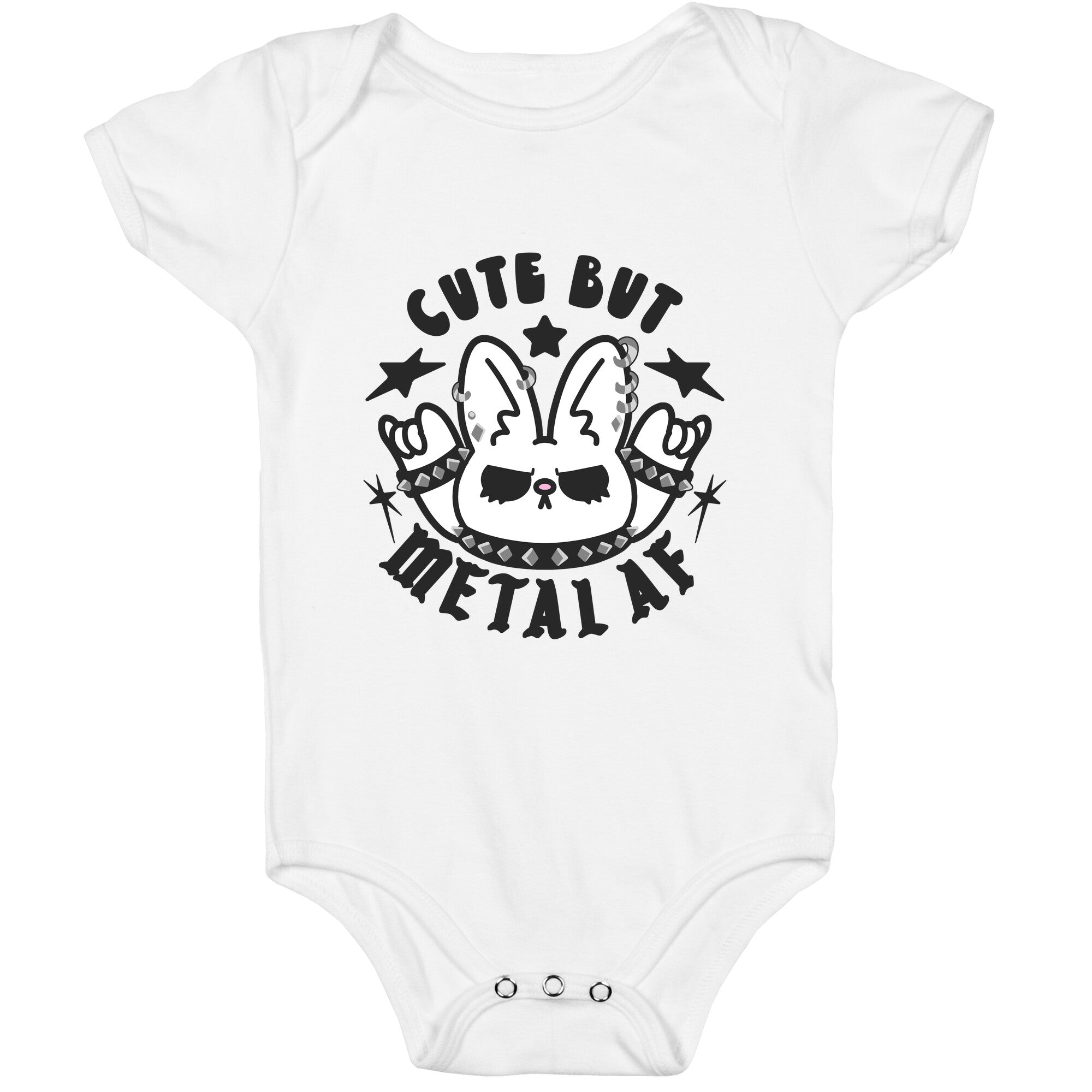 Cute But Metal AF Bunny Baby One Piece