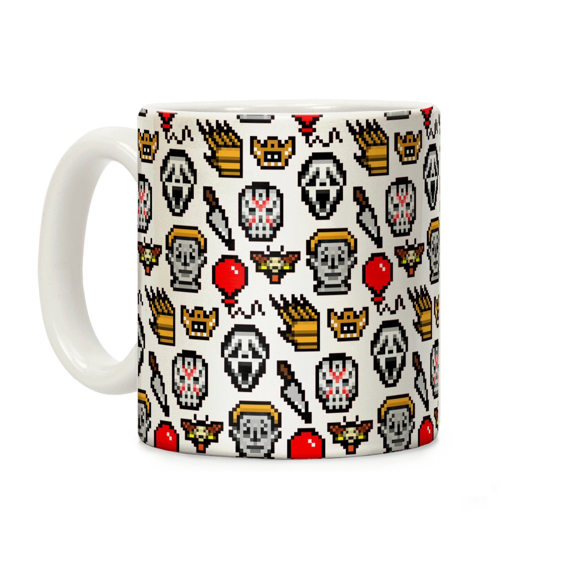 Slashers Pixel Pattern Coffee Mug