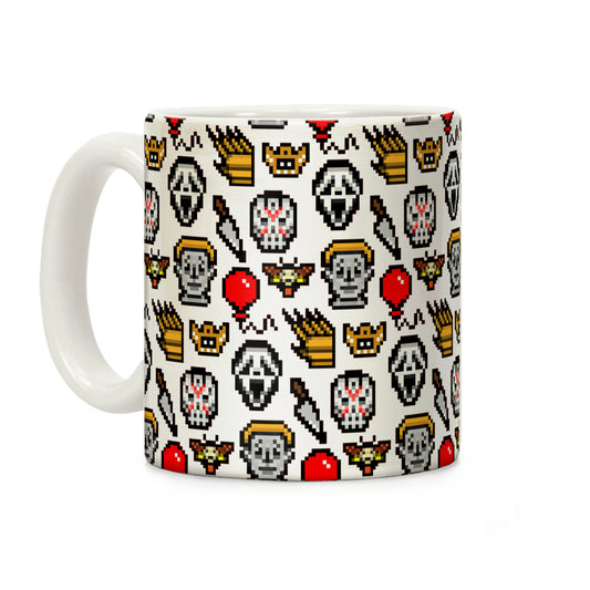 Slashers Pixel Pattern Coffee Mug