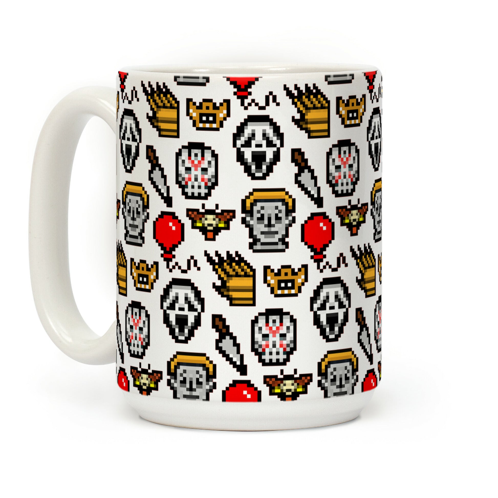 Slashers Pixel Pattern Coffee Mug