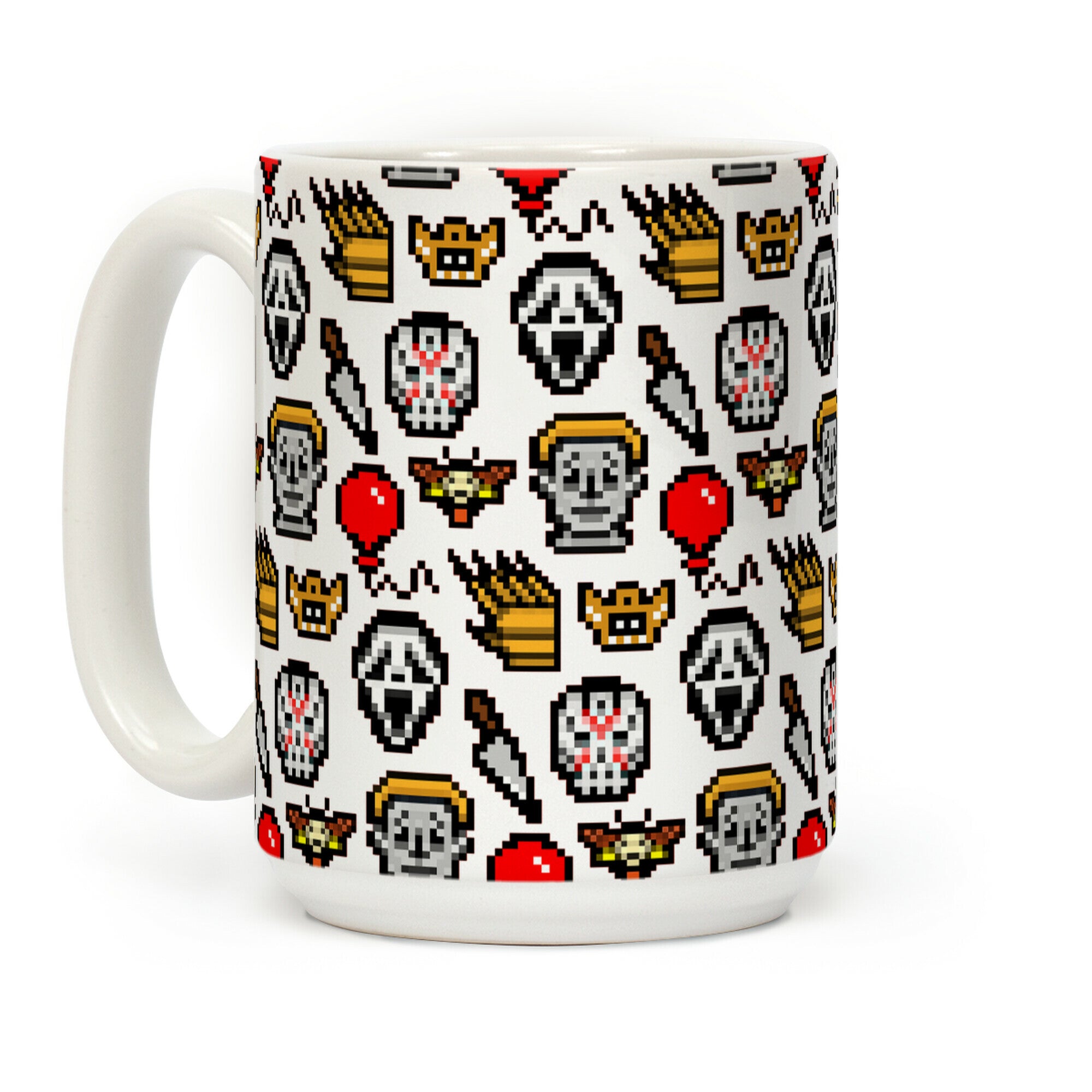 Slashers Pixel Pattern Coffee Mug
