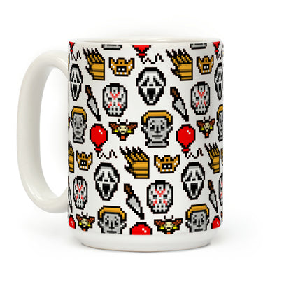 Slashers Pixel Pattern Coffee Mug