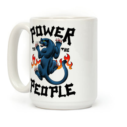 Power to the People Panther Coffee Mug