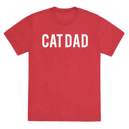 Cat Dad Unisex Triblend Tee