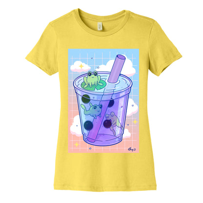Kawaii Boba Frogs Women's Cotton Tee