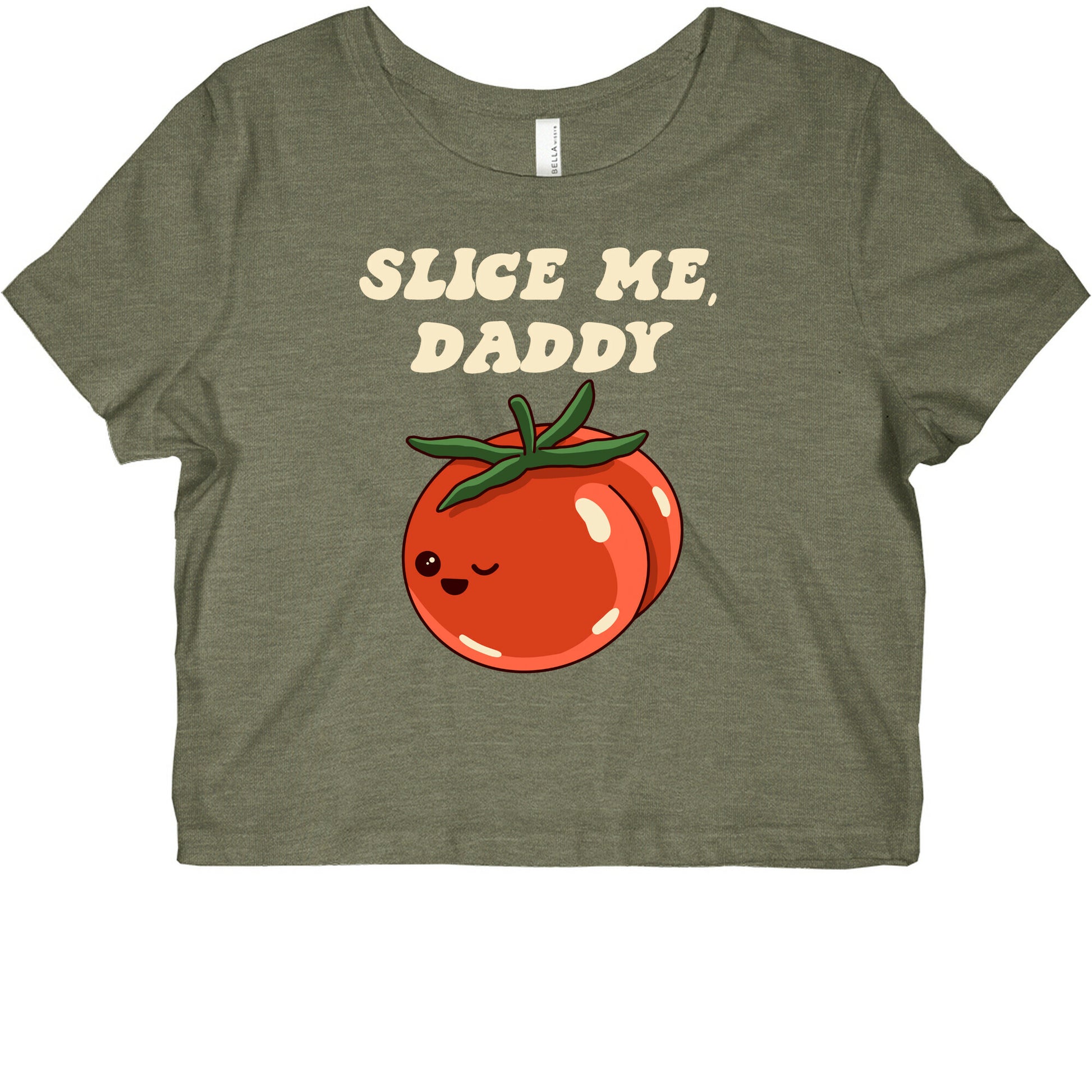 Slice Me Daddy Tomato Graphic Baby Tee