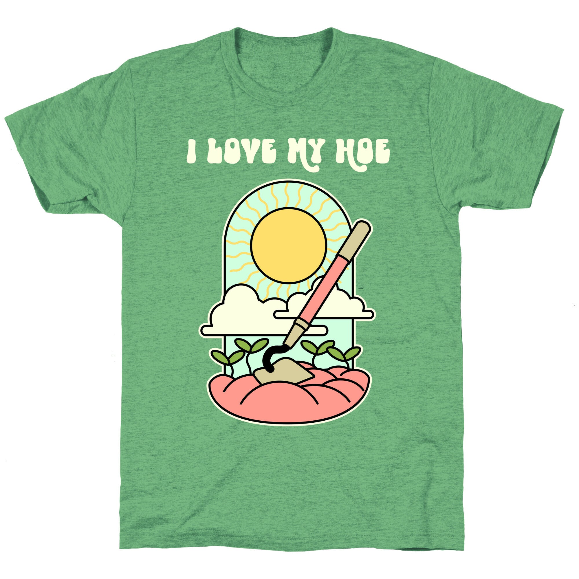 I Love My Hoe Unisex Triblend Tee