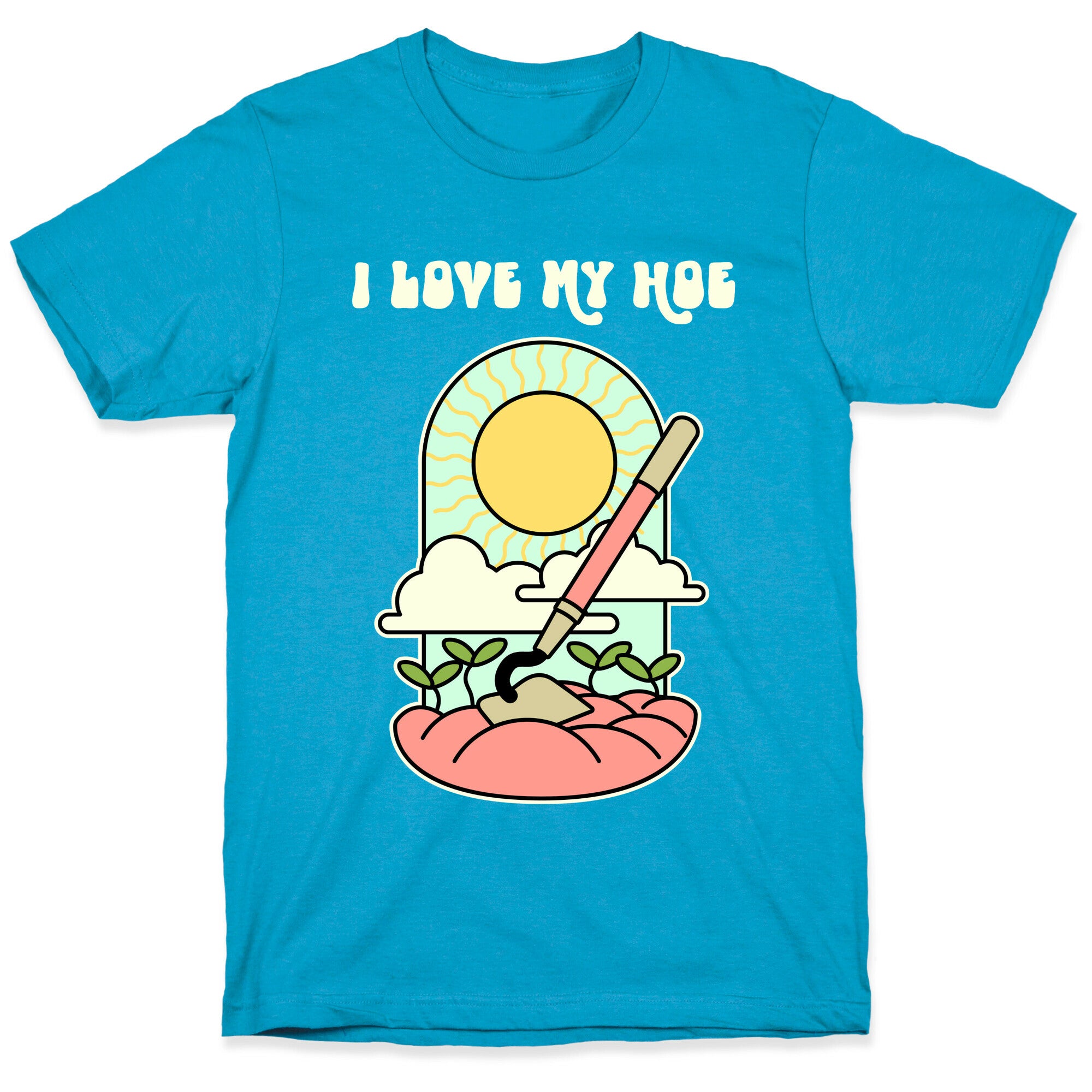I Love My Hoe Unisex Triblend Tee
