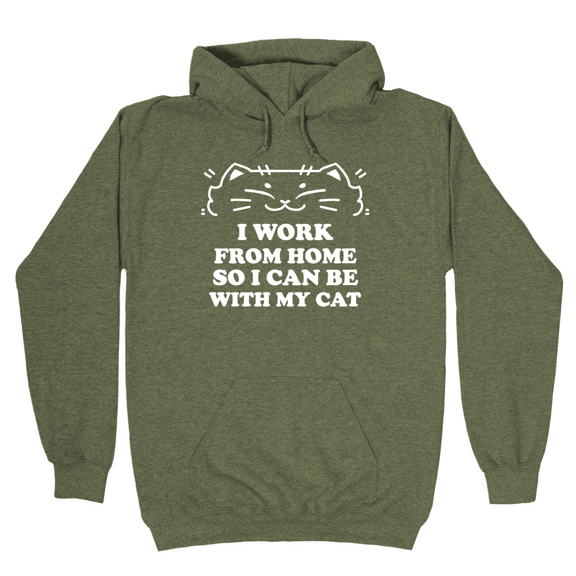 I Work From Home So I Can Be With My Cat Hoodie