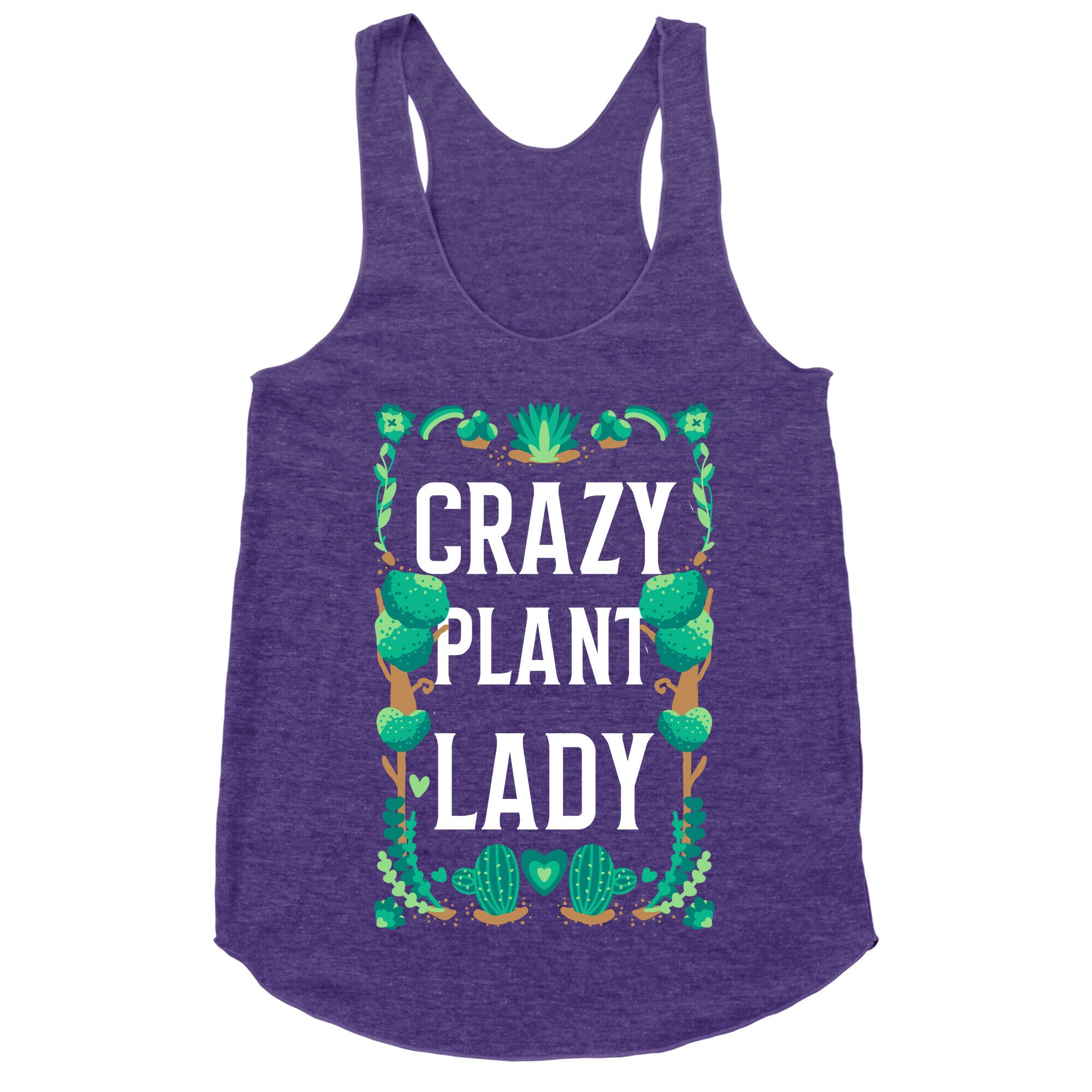 Crazy Plant Lady Racerback Tank