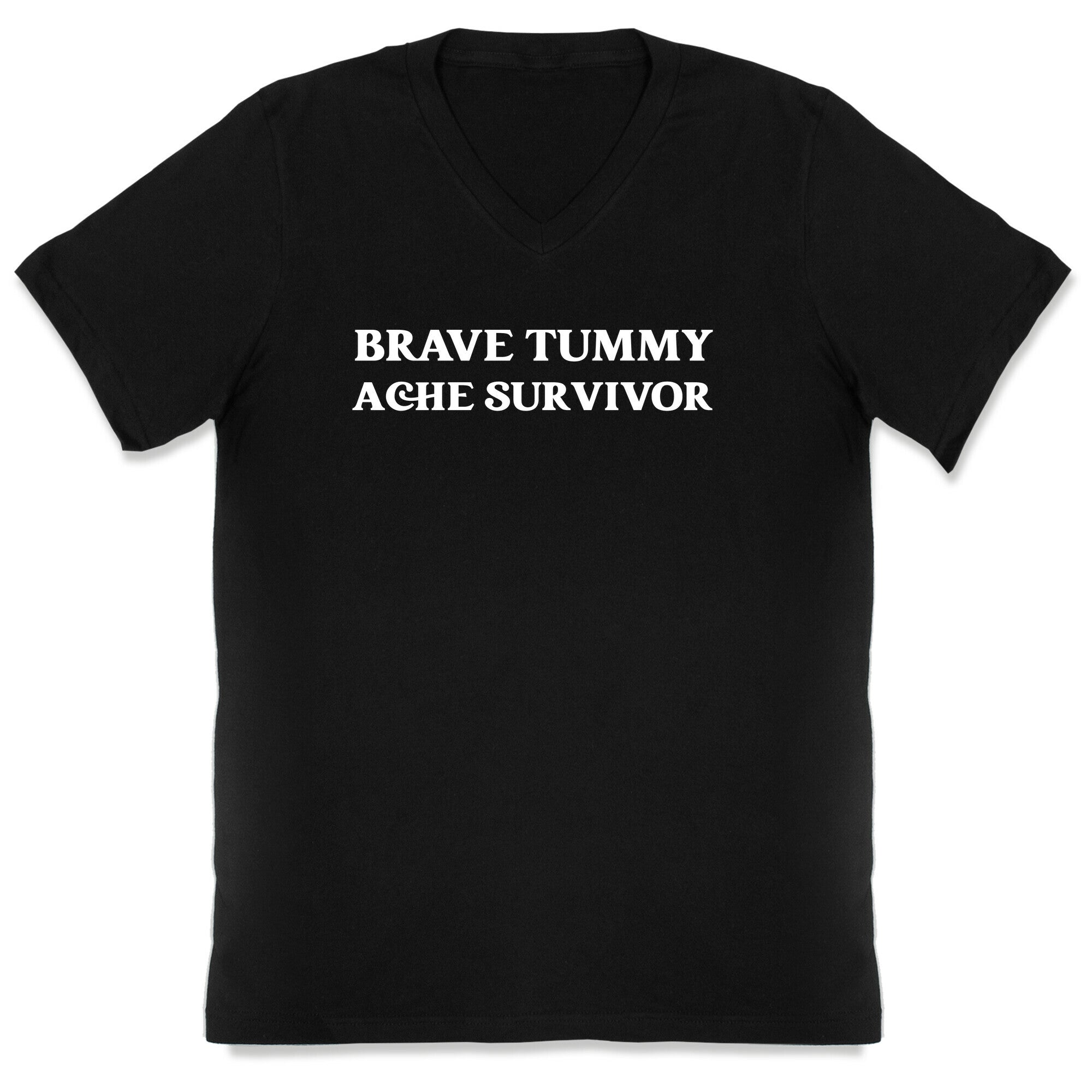 Brave Tummy Ache Survivor V-Neck