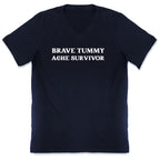 Brave Tummy Ache Survivor V-Neck