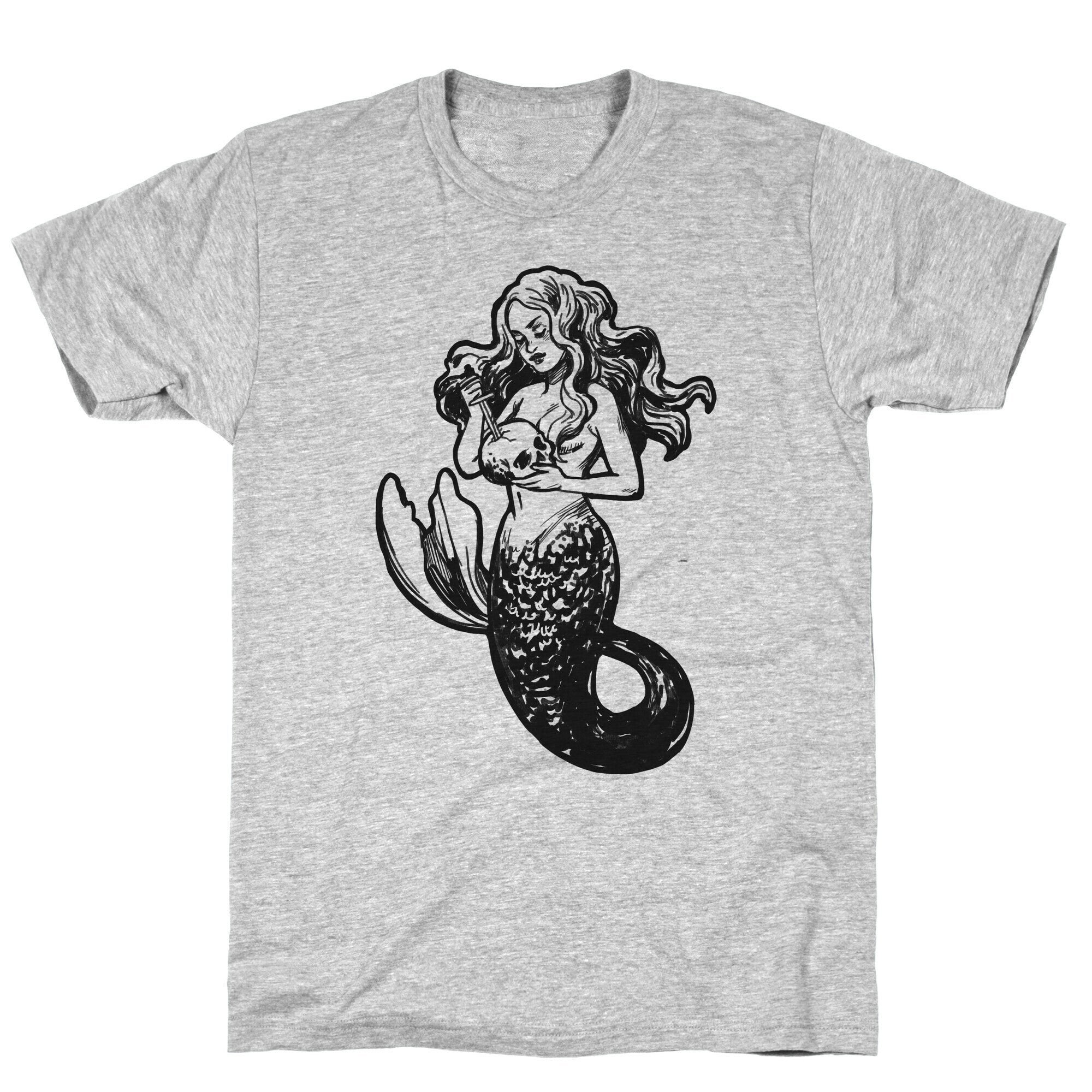 A Mermaid and Her Skull T-Shirt