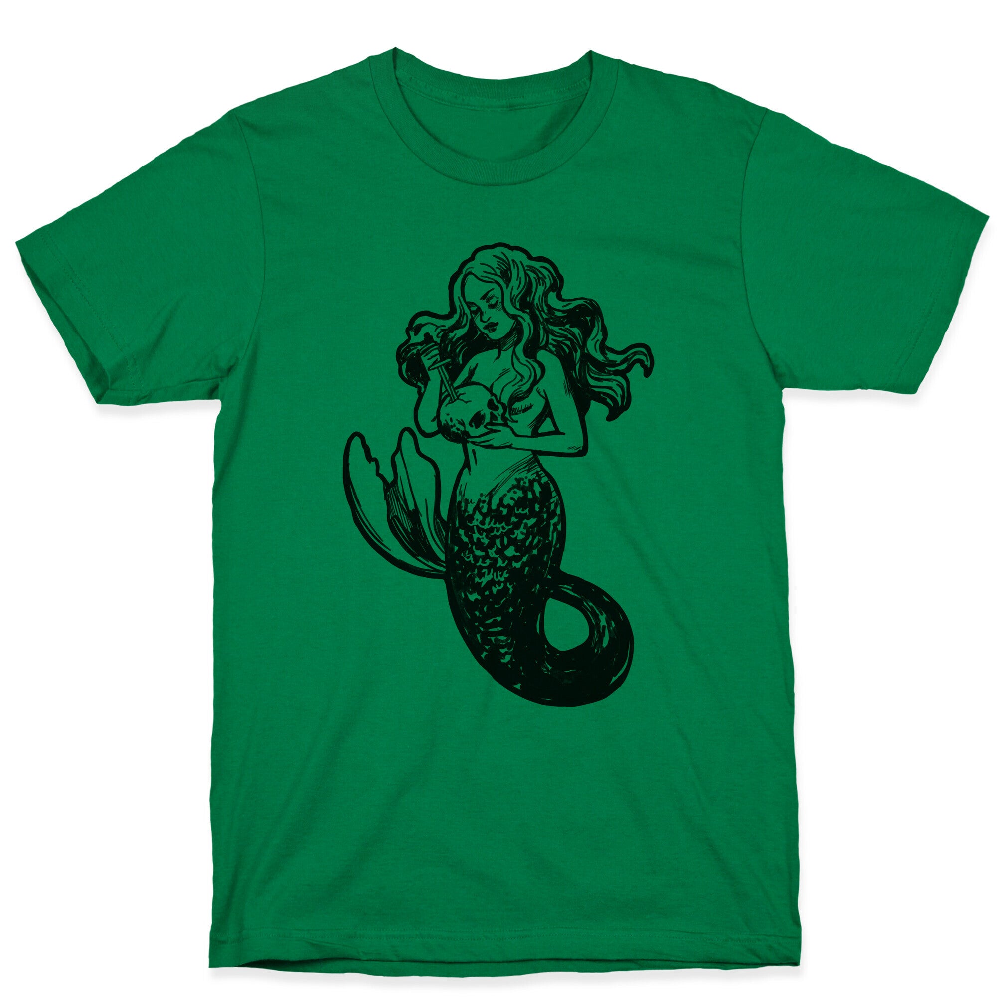 A Mermaid and Her Skull T-Shirt