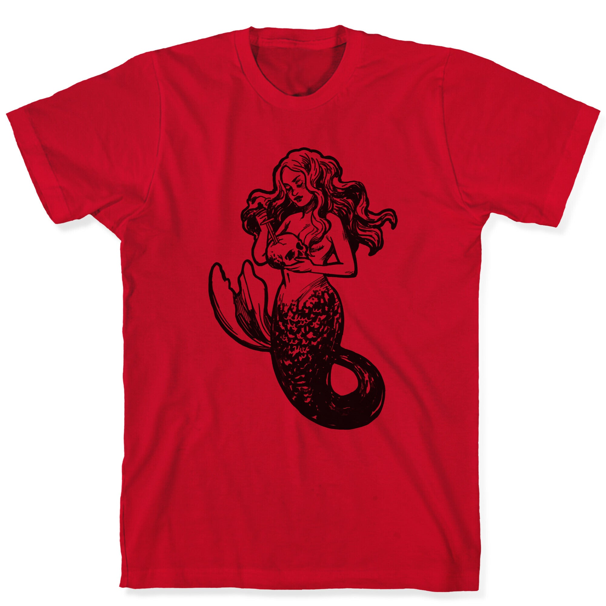 A Mermaid and Her Skull T-Shirt