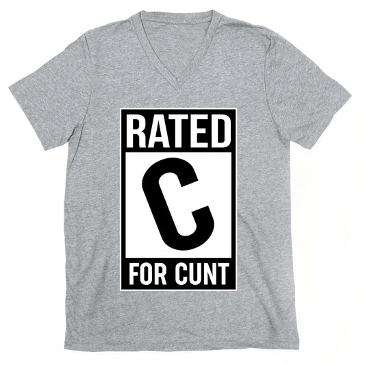 Rated C for Cunt V-Neck