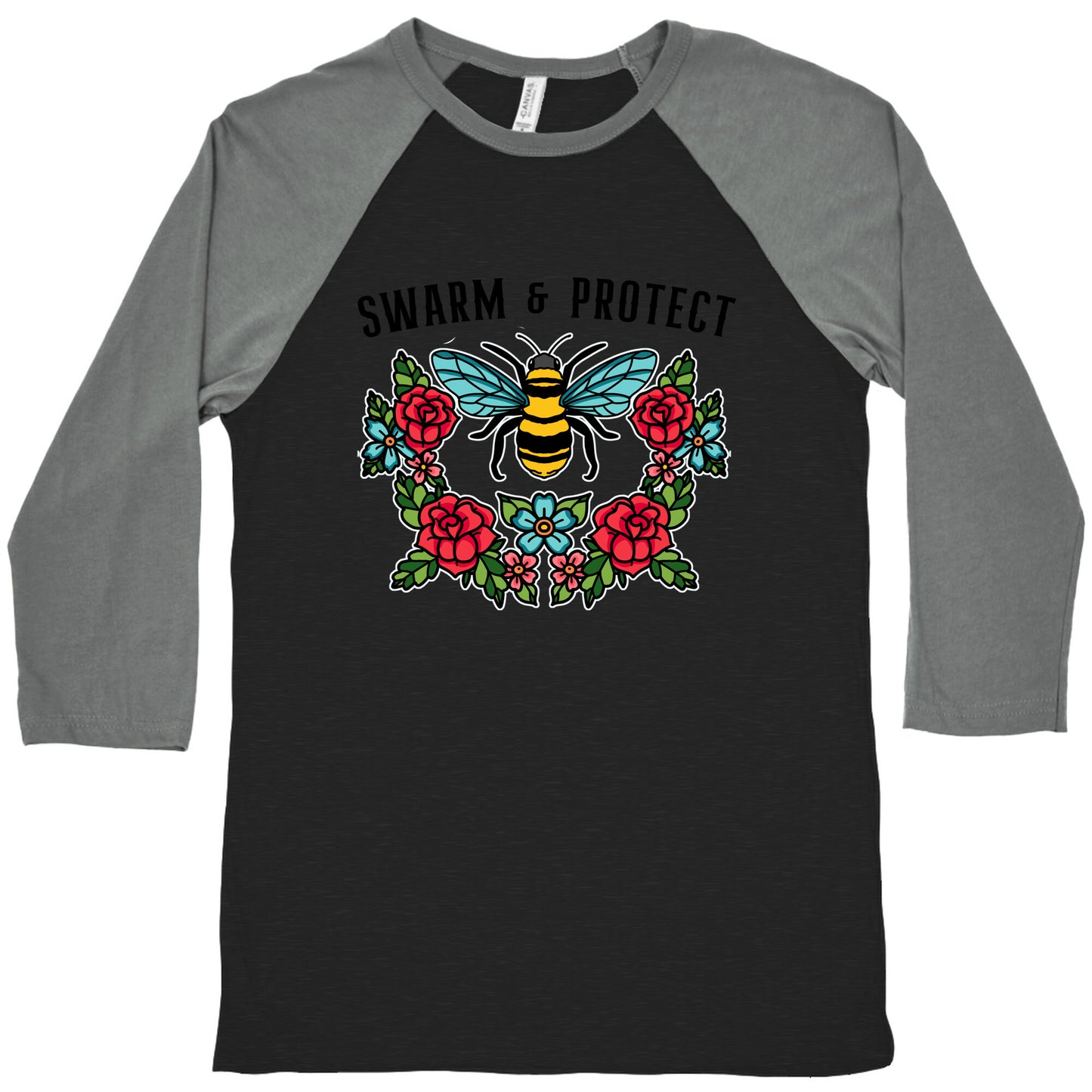Swarm And Protect Baseball Tee